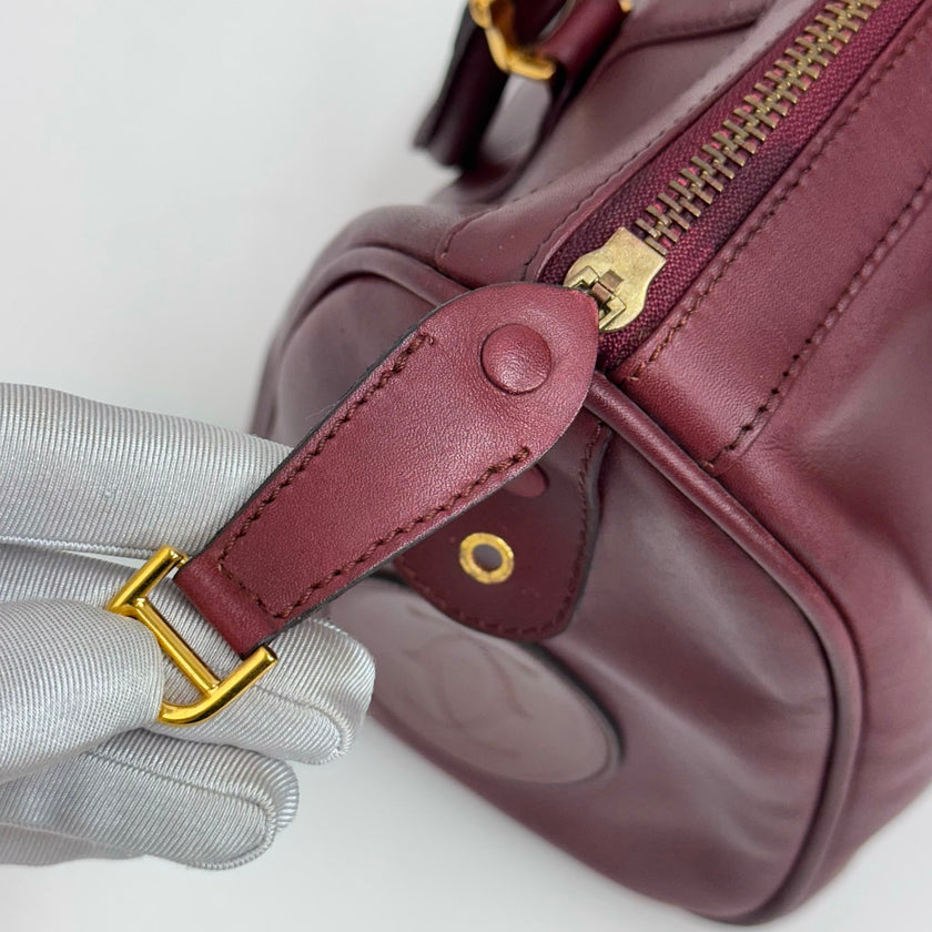 Cartier Borsa Bowling Must de Cartier Bordeaux Pelle