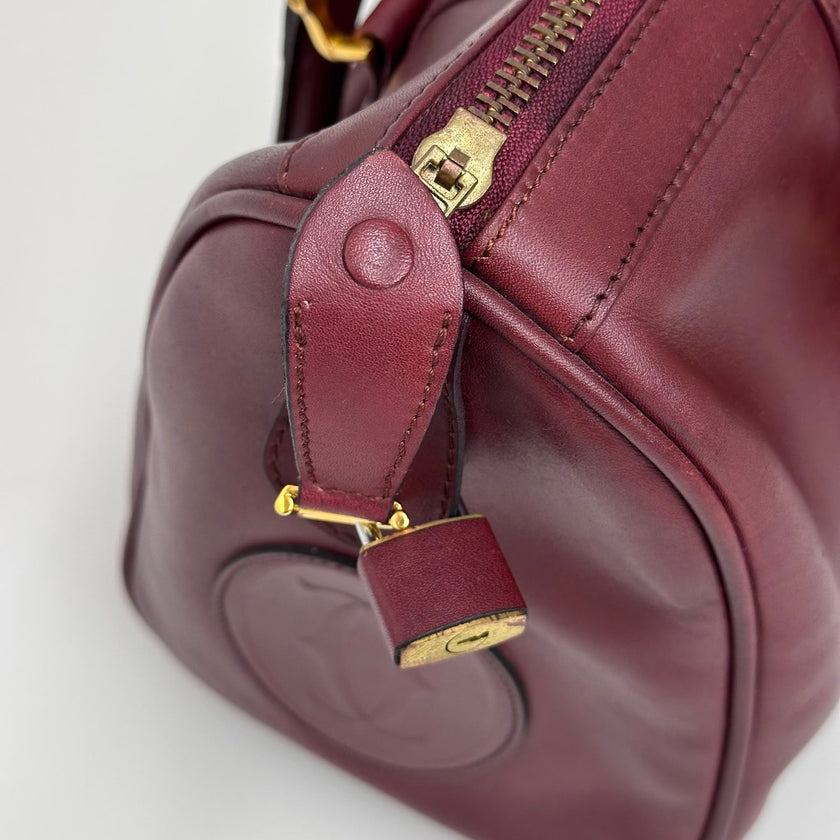Cartier Borsa Bowling Must de Cartier Bordeaux Pelle