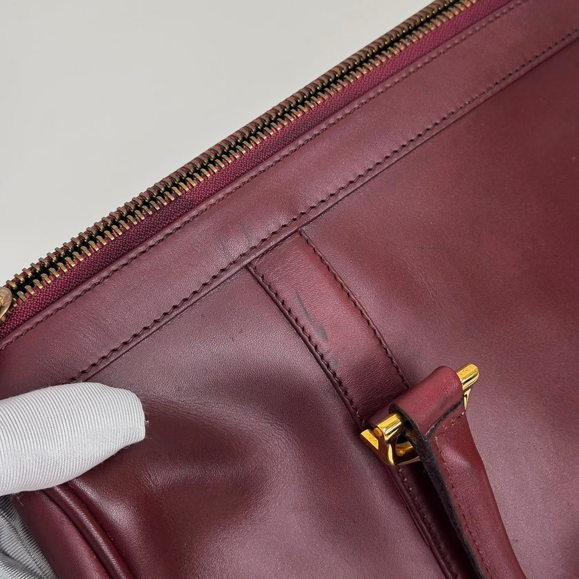 Cartier Borsa Bowling Must de Cartier Bordeaux Pelle