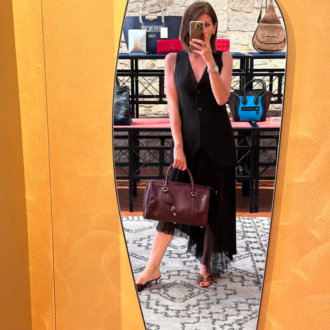 Cartier Borsa Bowling Must de Cartier Bordeaux Pelle