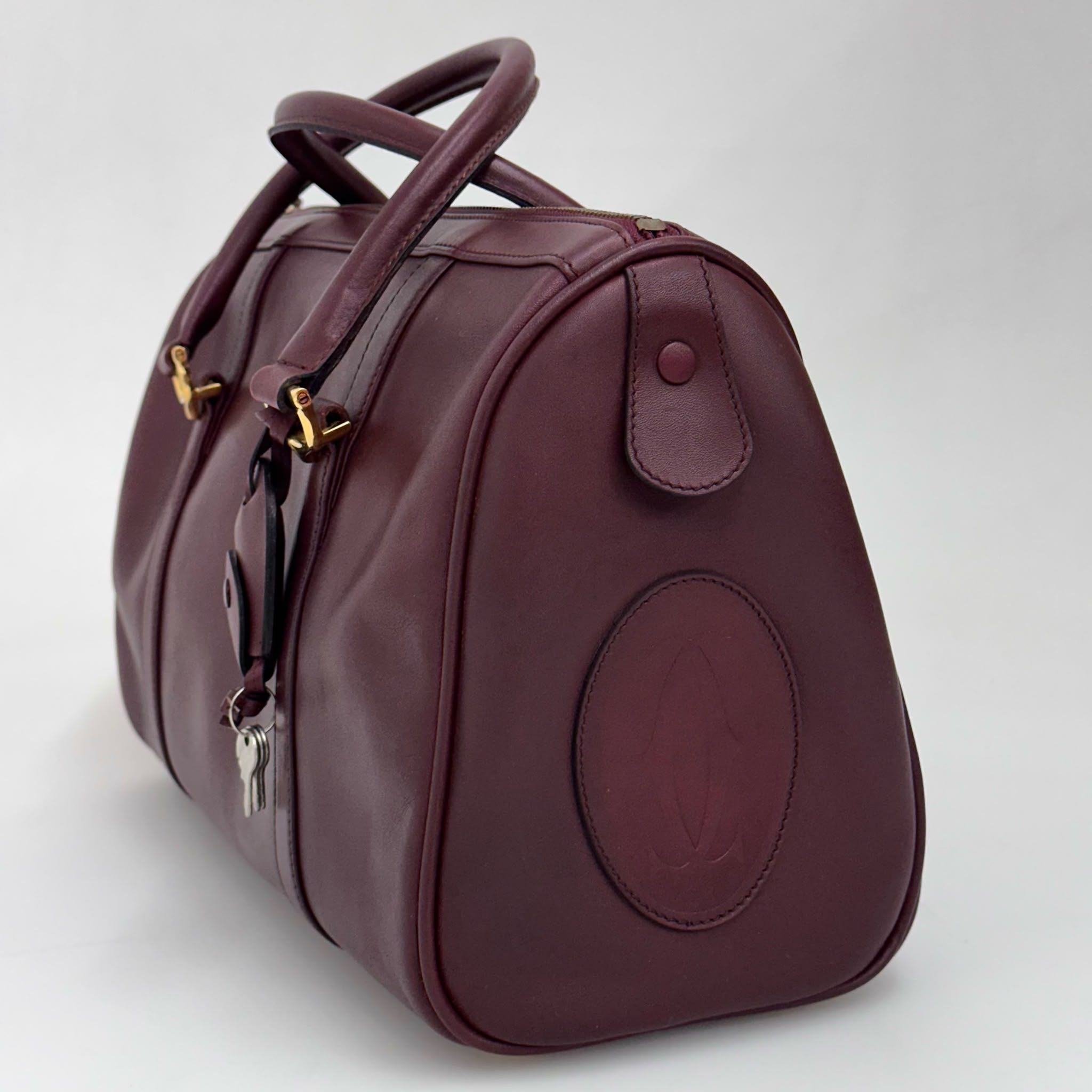 Cartier Borsa Bowling Must de Cartier Bordeaux Pelle