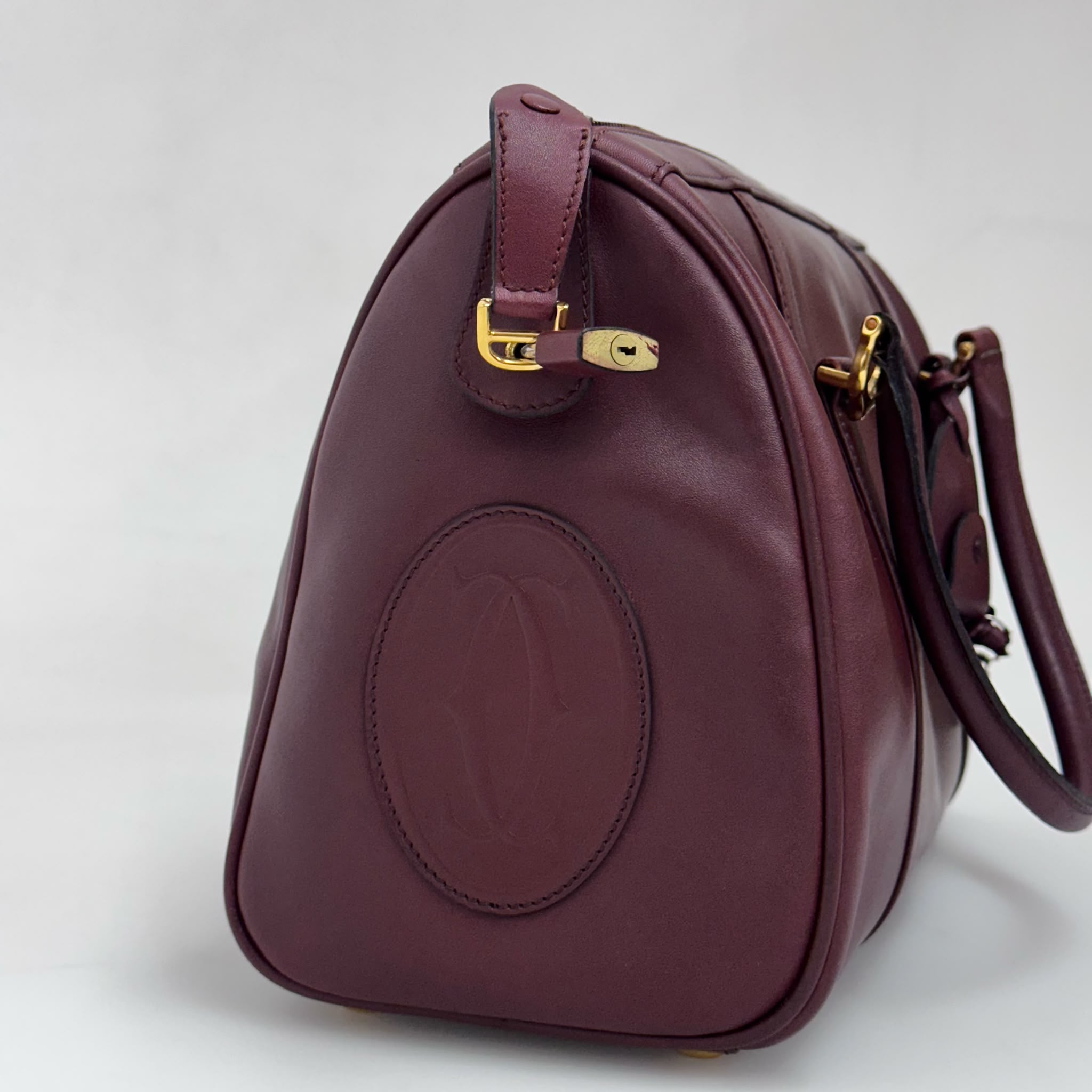 Cartier Borsa Bowling Must de Cartier Bordeaux Pelle