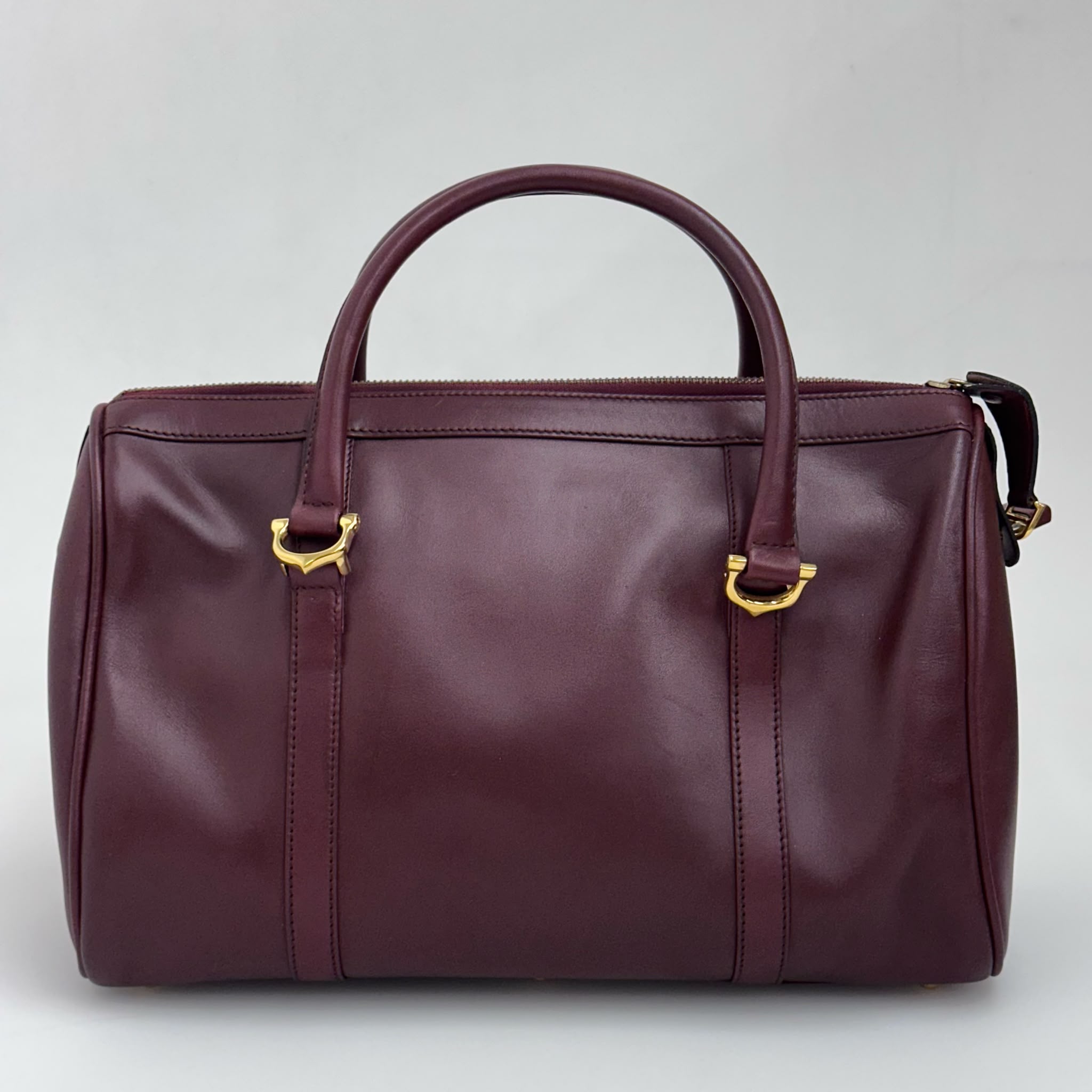 Cartier Borsa Bowling Must de Cartier Bordeaux Pelle