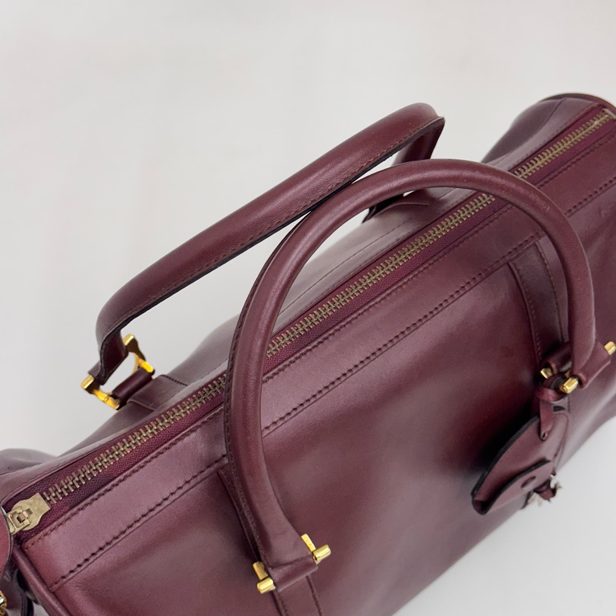 Cartier Borsa Bowling Must de Cartier Bordeaux Pelle