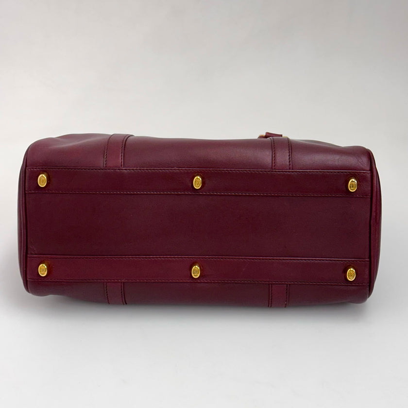 Cartier Borsa Bowling Must de Cartier Bordeaux Pelle