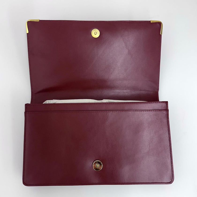 Cartier Borsa Must de Cartier Vintage in Pelle Bordeaux