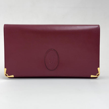 Cartier Borsa Must de Cartier Vintage in Pelle Bordeaux
