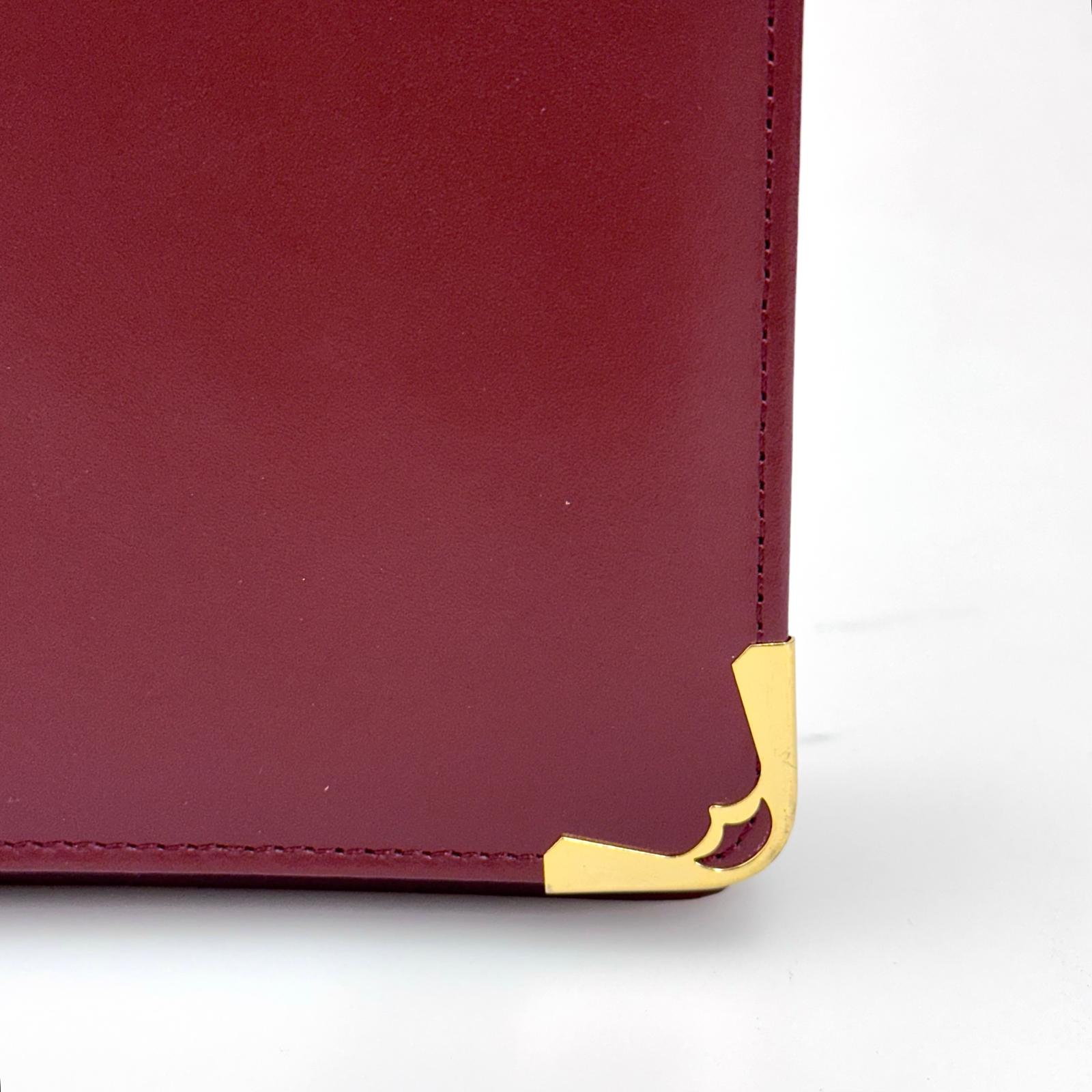 Cartier Borsa Must de Cartier Vintage in Pelle Bordeaux