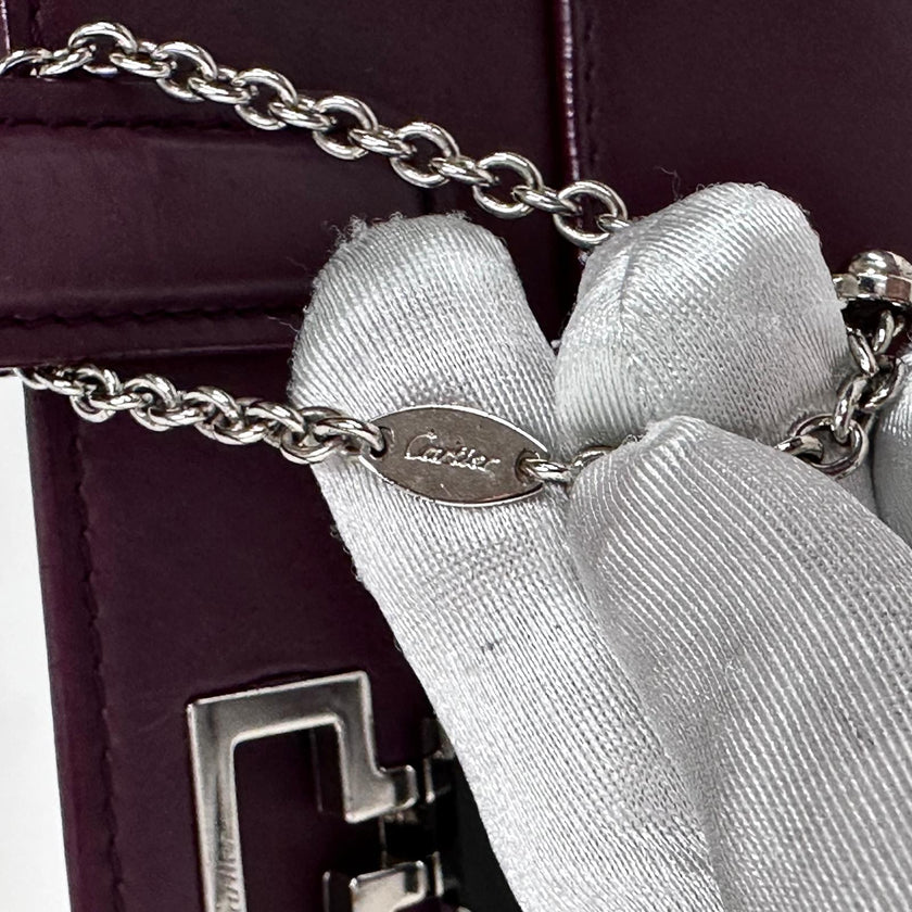 Cartier Borsa a mano e tracolla Mini Jeanne Toussaint in pelle bordeaux