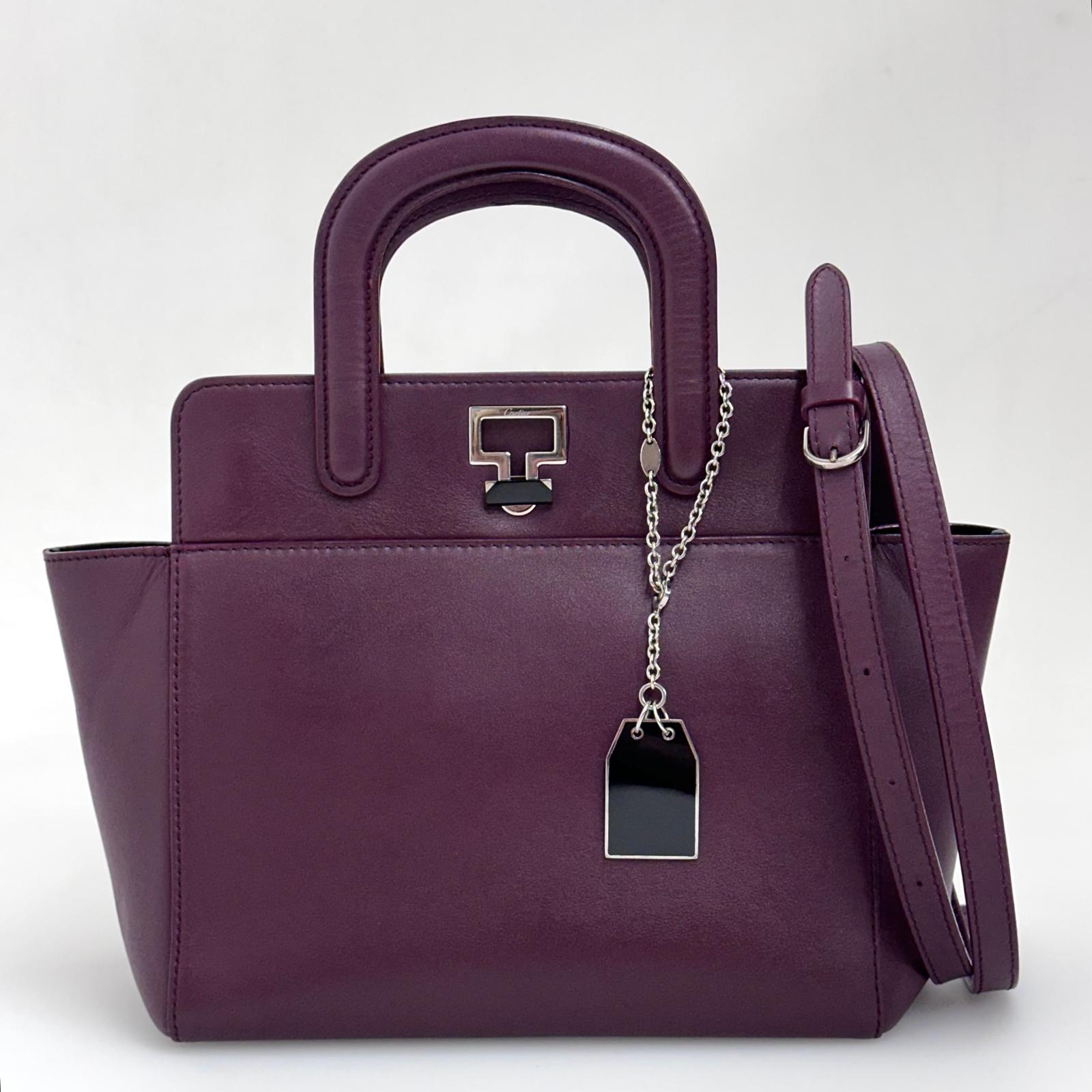 Cartier Borsa a mano e tracolla Mini Jeanne Toussaint in pelle bordeaux
