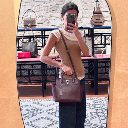Cartier Borsa a mano e tracolla Mini Jeanne Toussaint in pelle bordeaux
