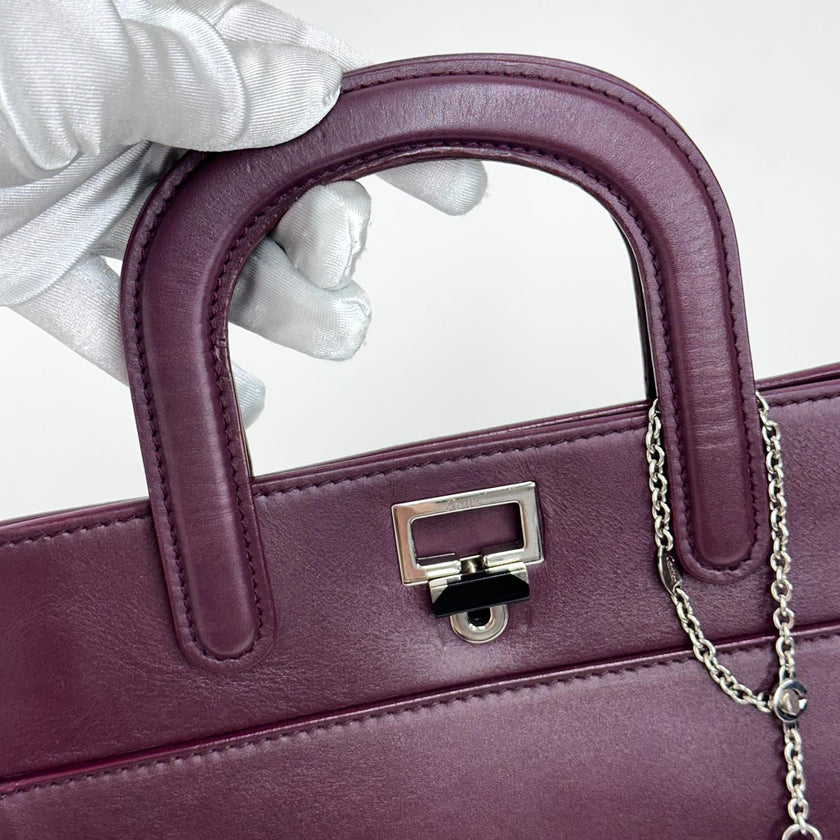Cartier Borsa a mano e tracolla Mini Jeanne Toussaint in pelle bordeaux