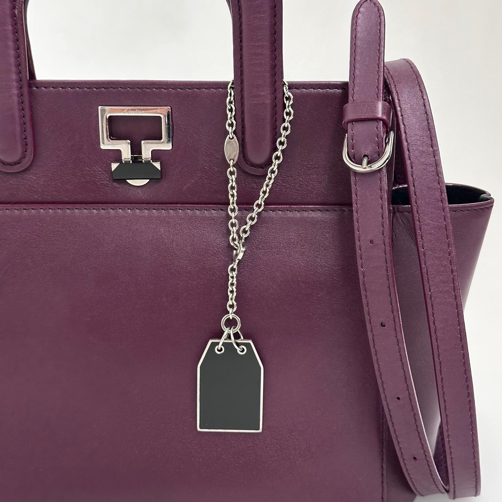 Cartier Borsa a mano e tracolla Mini Jeanne Toussaint in pelle bordeaux