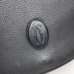 Cartier Borsa a tracolla in pelle martellata nera con logo frontale