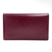 Cartier Borsa clutch in pelle bordeaux con logo centrale