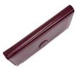 Cartier Borsa clutch in pelle bordeaux con logo centrale