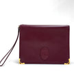 Cartier Pochette Vintage Bordeaux in Pelle