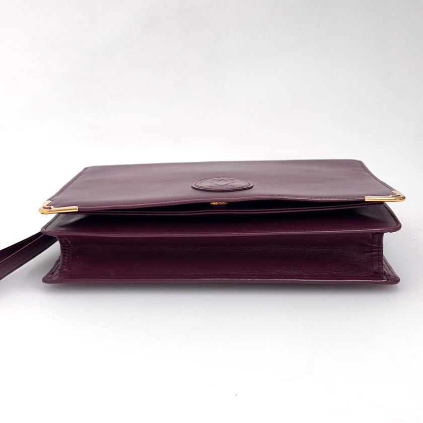 Cartier Pochette Vintage Bordeaux in Pelle