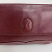 Cartier Must Maxi Pouch · Bordeaux · Vintage anni '80