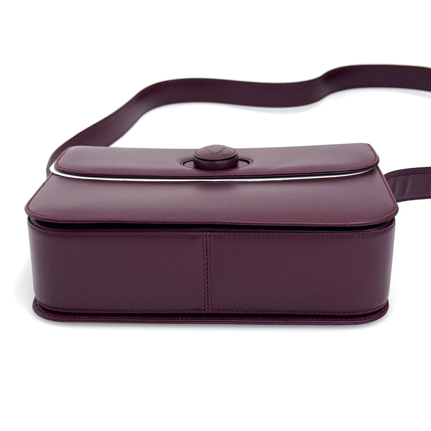 Cartier borsa a spalla vintage Must de Cartier in pelle burgundy full set