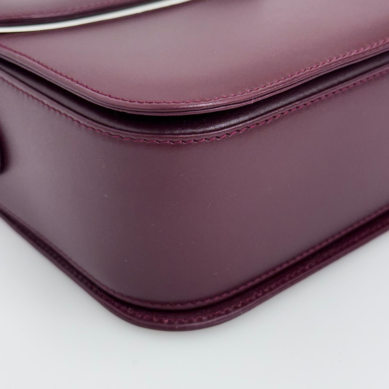 Cartier borsa a spalla vintage Must de Cartier in pelle burgundy full set