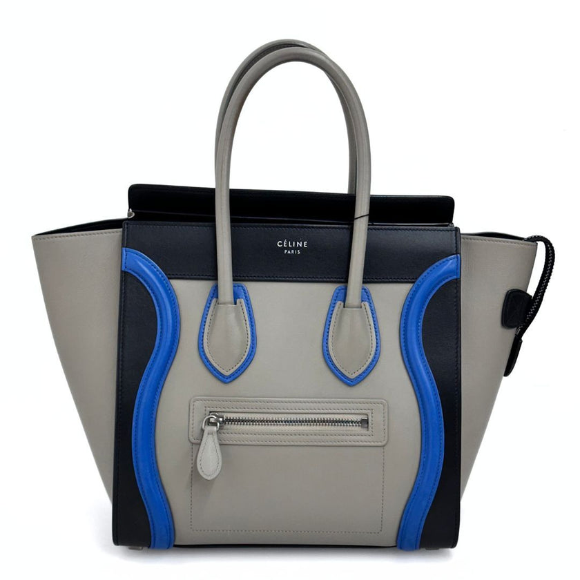Celine Luggage Micro in pelle multicolore