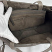 Céline Borsa Cabas Phantom in Pelle Martellata Taupe