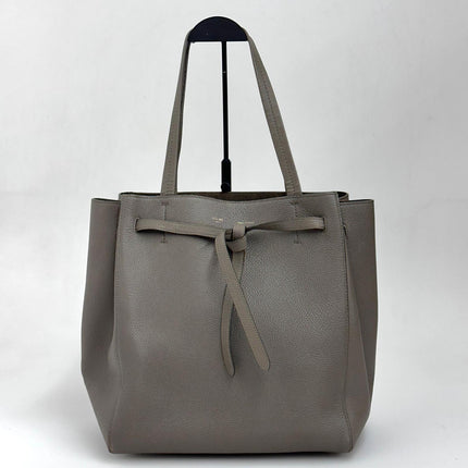 Céline Borsa Cabas Phantom in Pelle Martellata Taupe