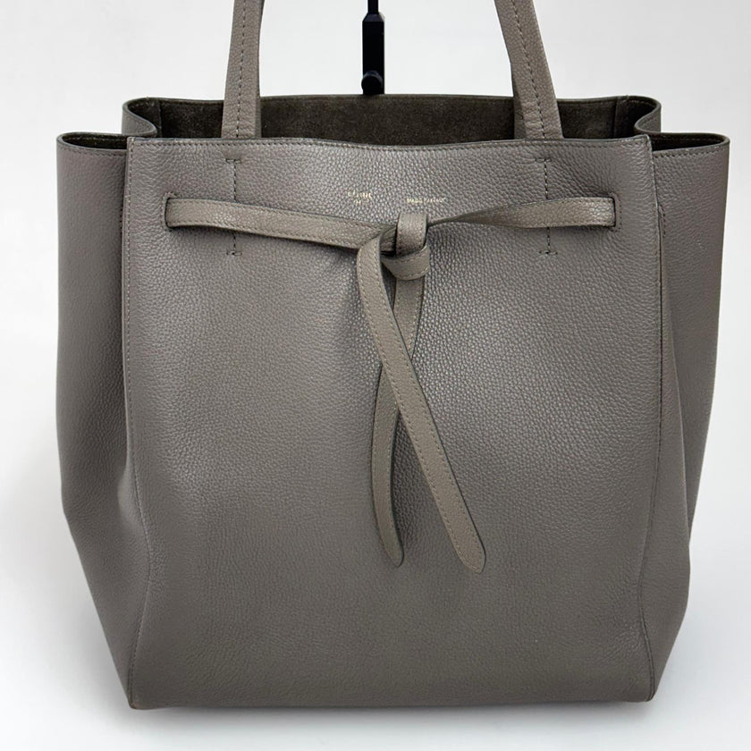 Céline Borsa Cabas Phantom in Pelle Martellata Taupe