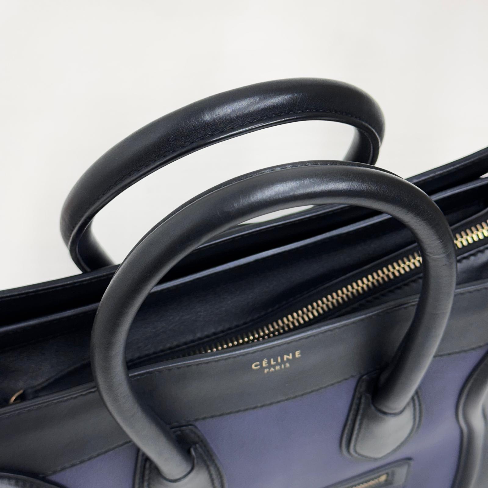 Céline Borsa Luggage Mini Tricolore in Pelle