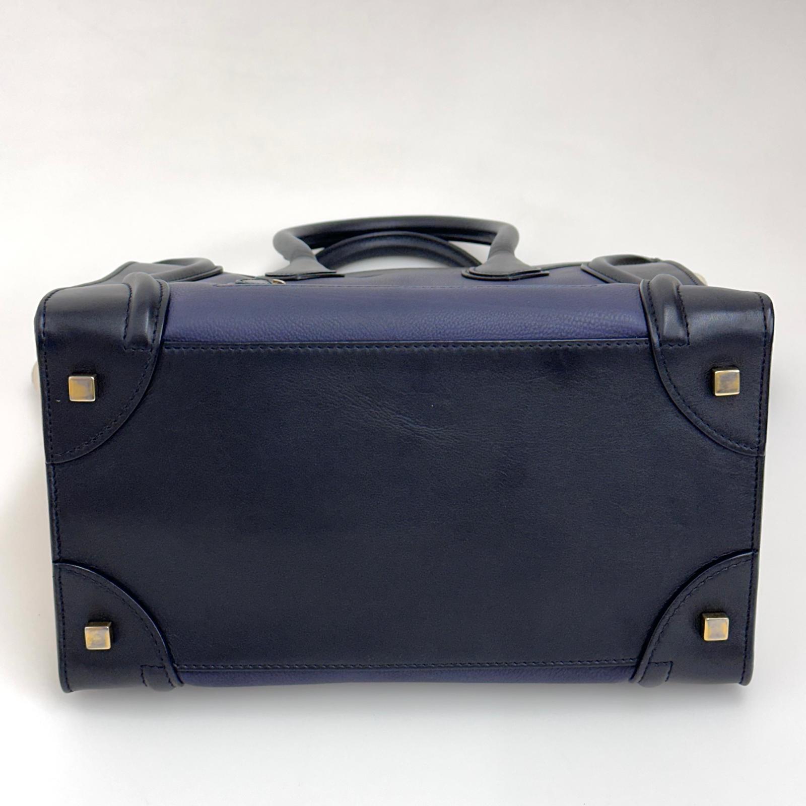 Céline Borsa Luggage Mini Tricolore in Pelle