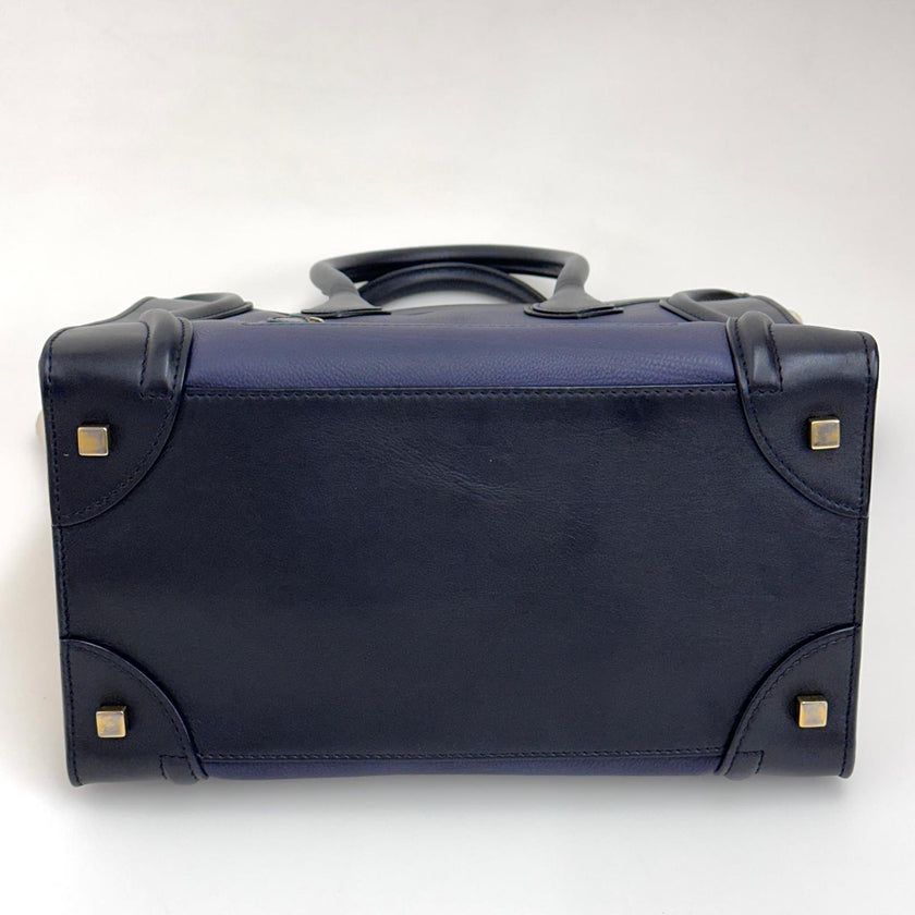 Céline Borsa Luggage Mini Tricolore in Pelle