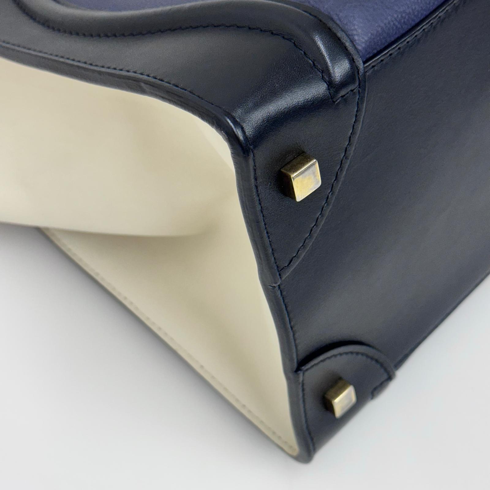 Céline Borsa Luggage Mini Tricolore in Pelle