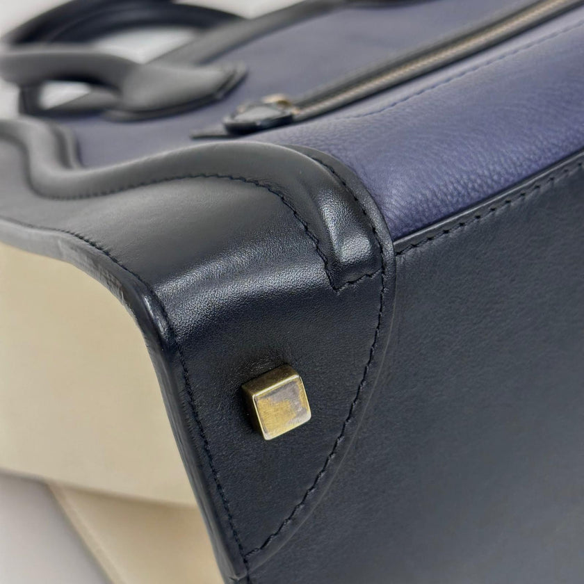 Céline Borsa Luggage Mini Tricolore in Pelle
