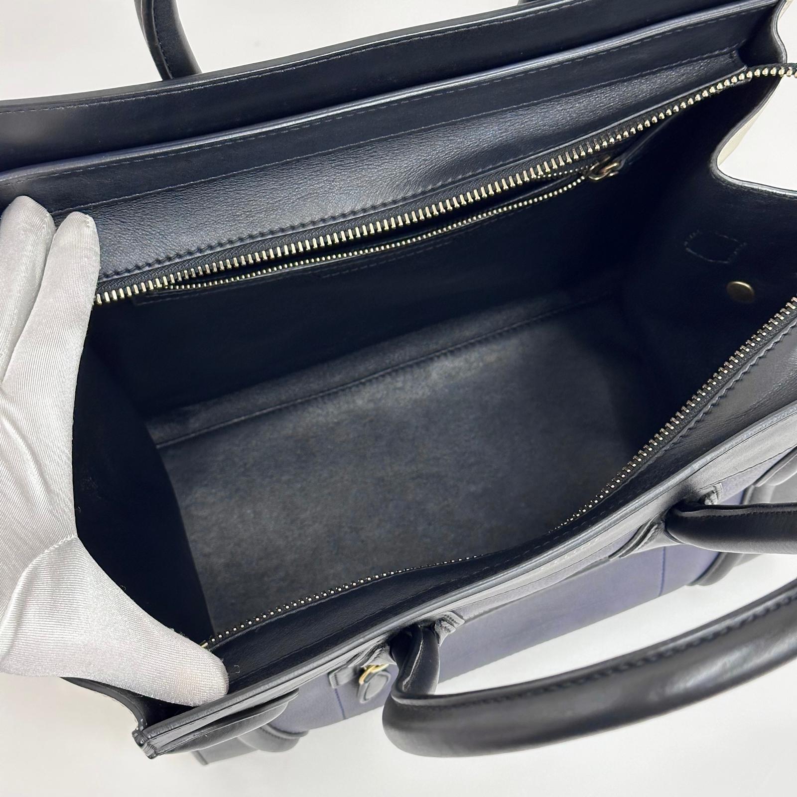 Céline Borsa Luggage Mini Tricolore in Pelle