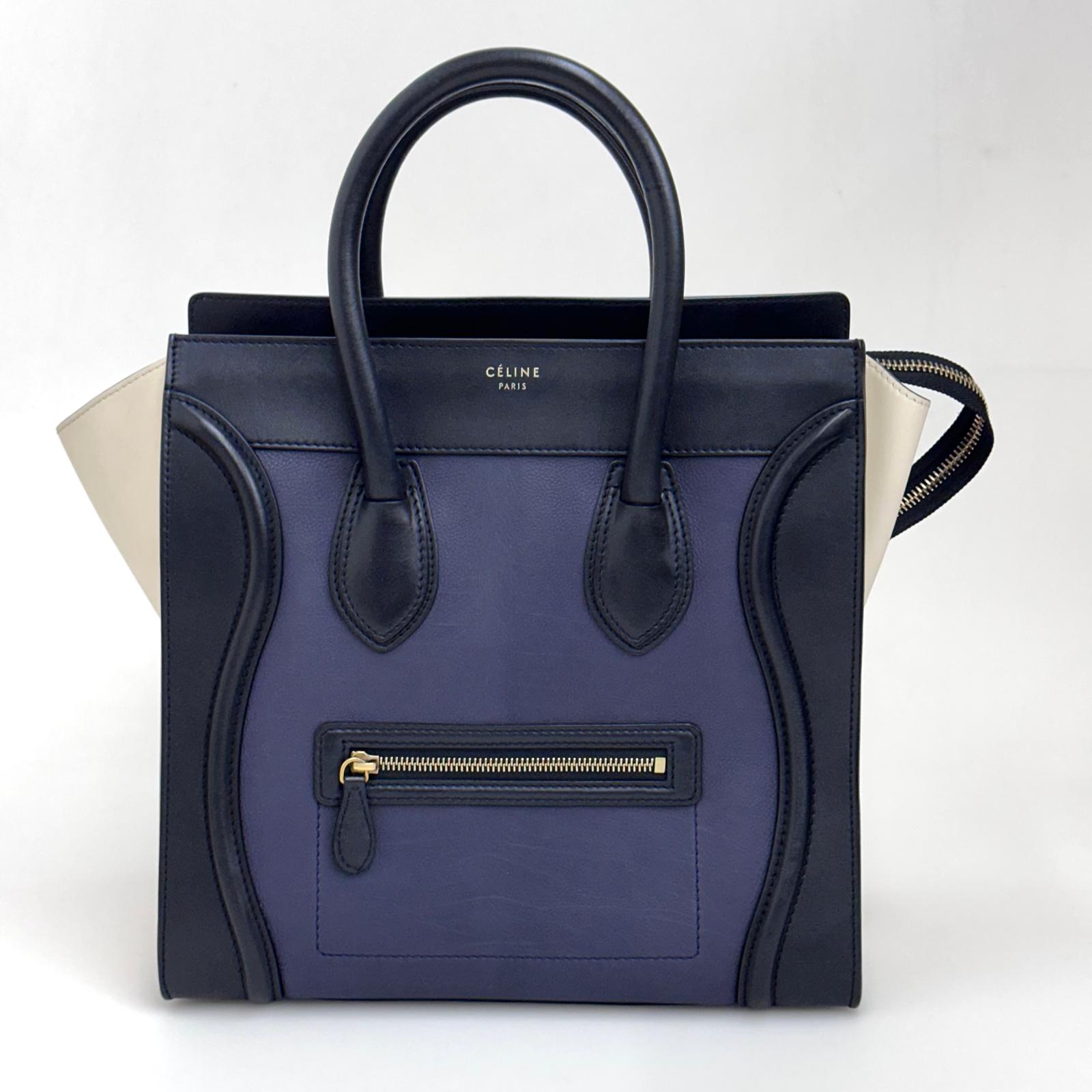 Céline Borsa Luggage Mini Tricolore in Pelle