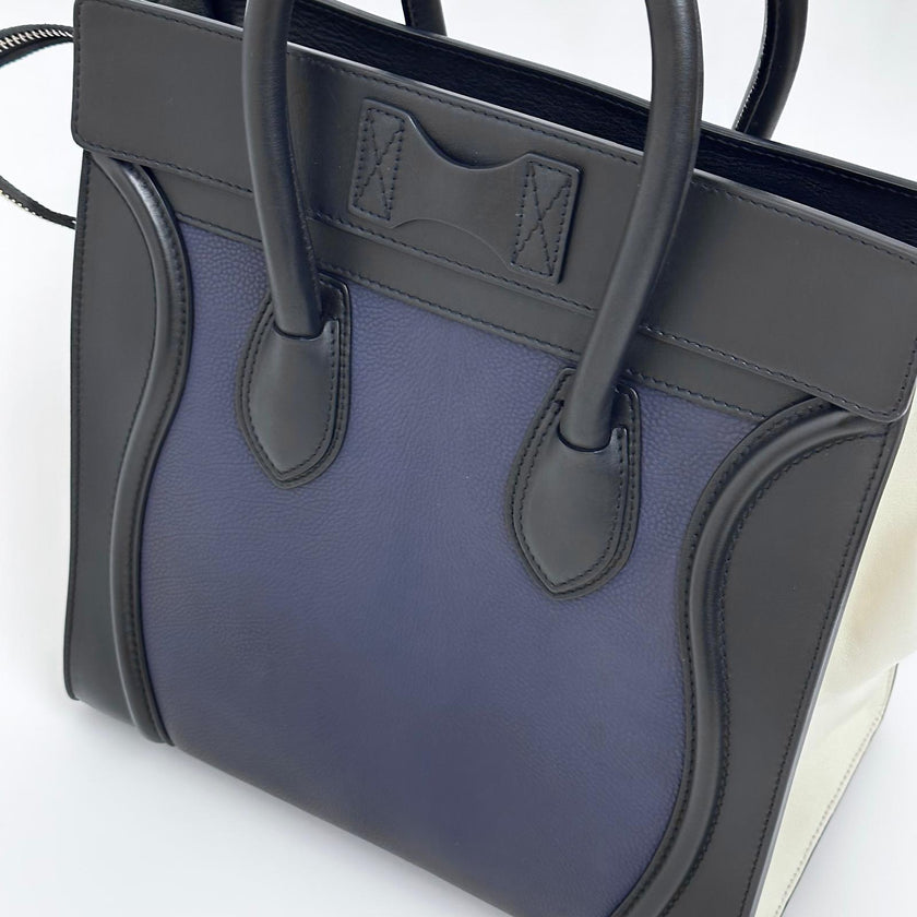 Céline Borsa Luggage Mini Tricolore in Pelle