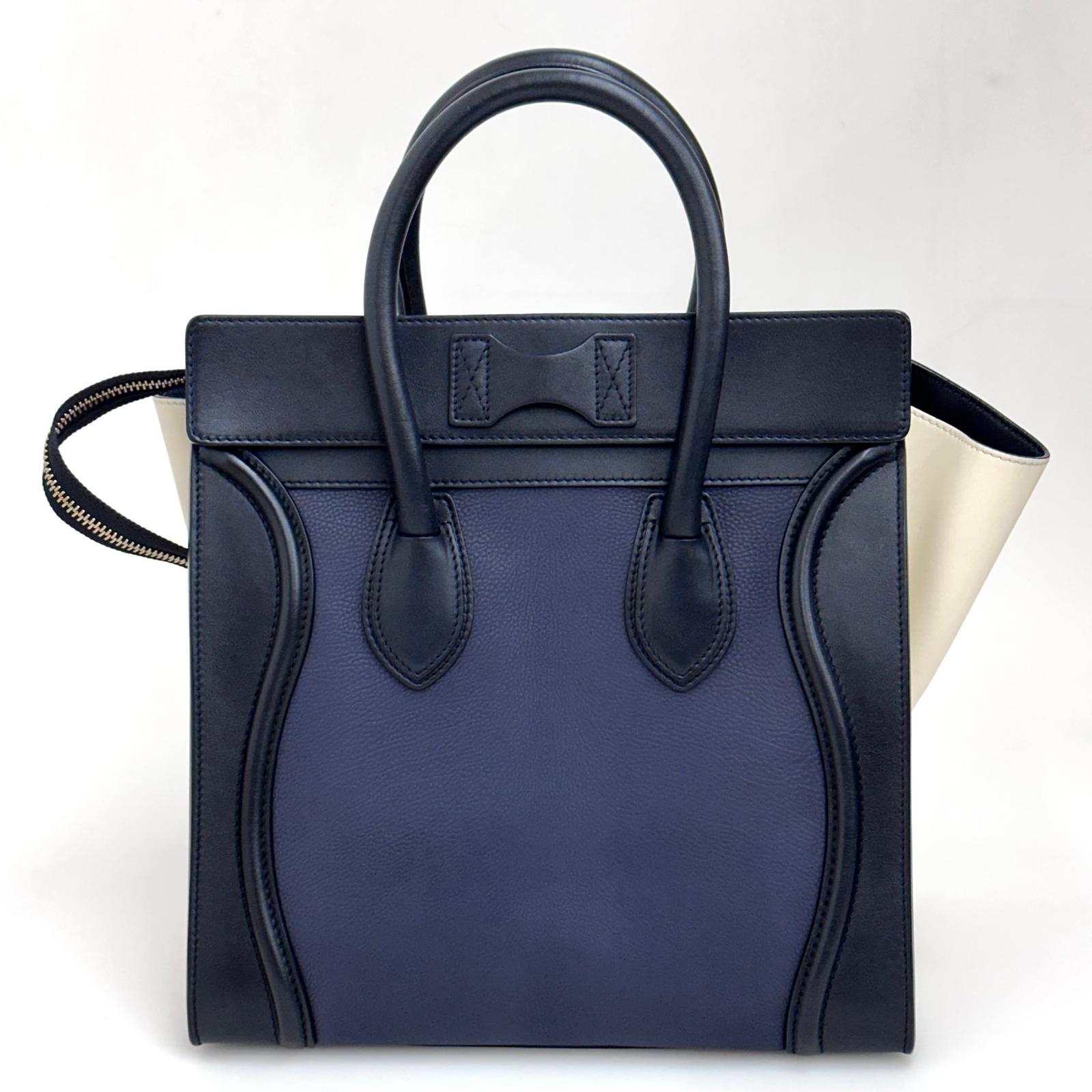 Céline Borsa Luggage Mini Tricolore in Pelle