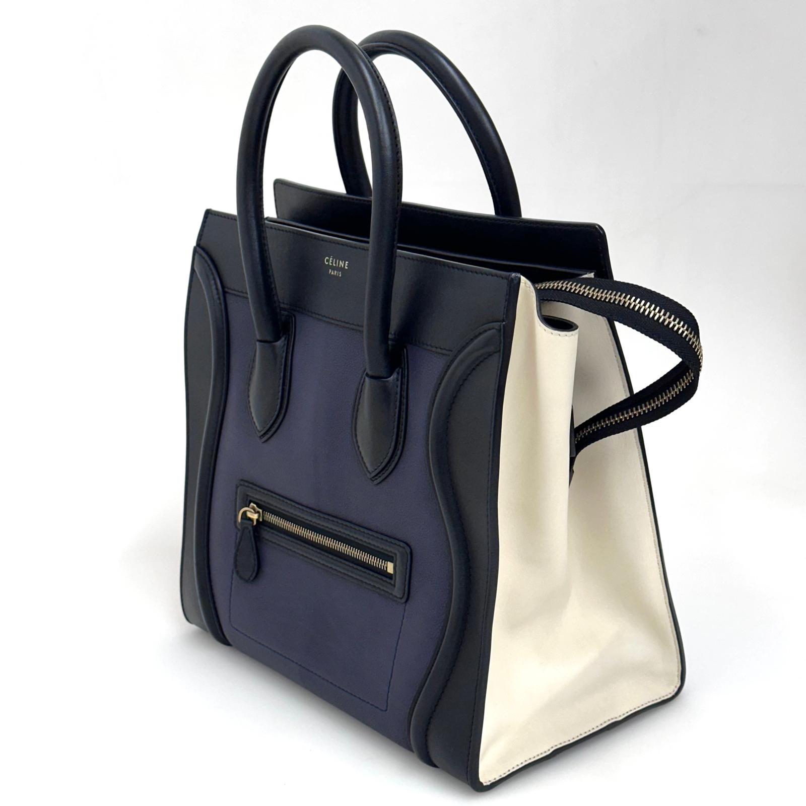 Céline Borsa Luggage Mini Tricolore in Pelle