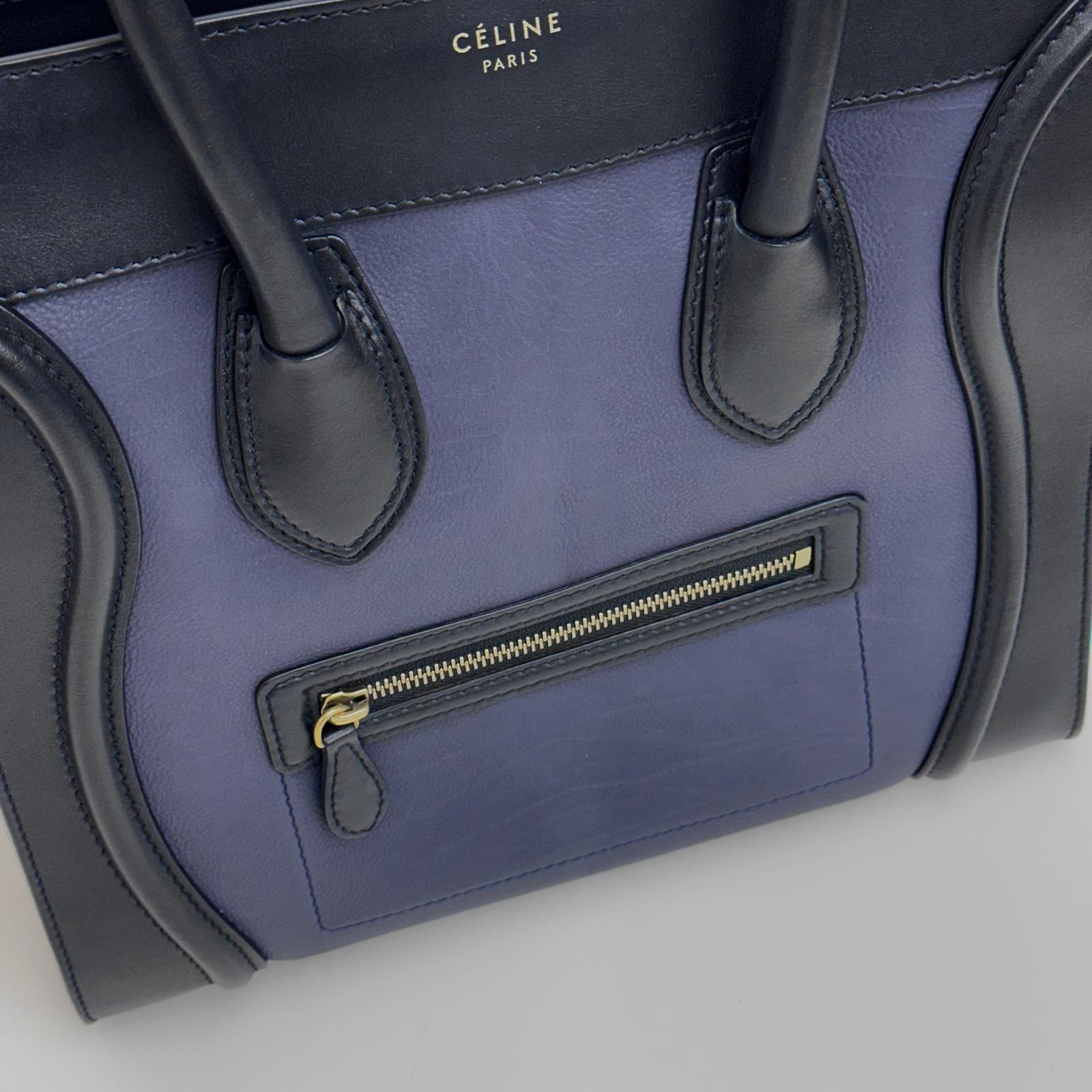 Céline Borsa Luggage Mini Tricolore in Pelle