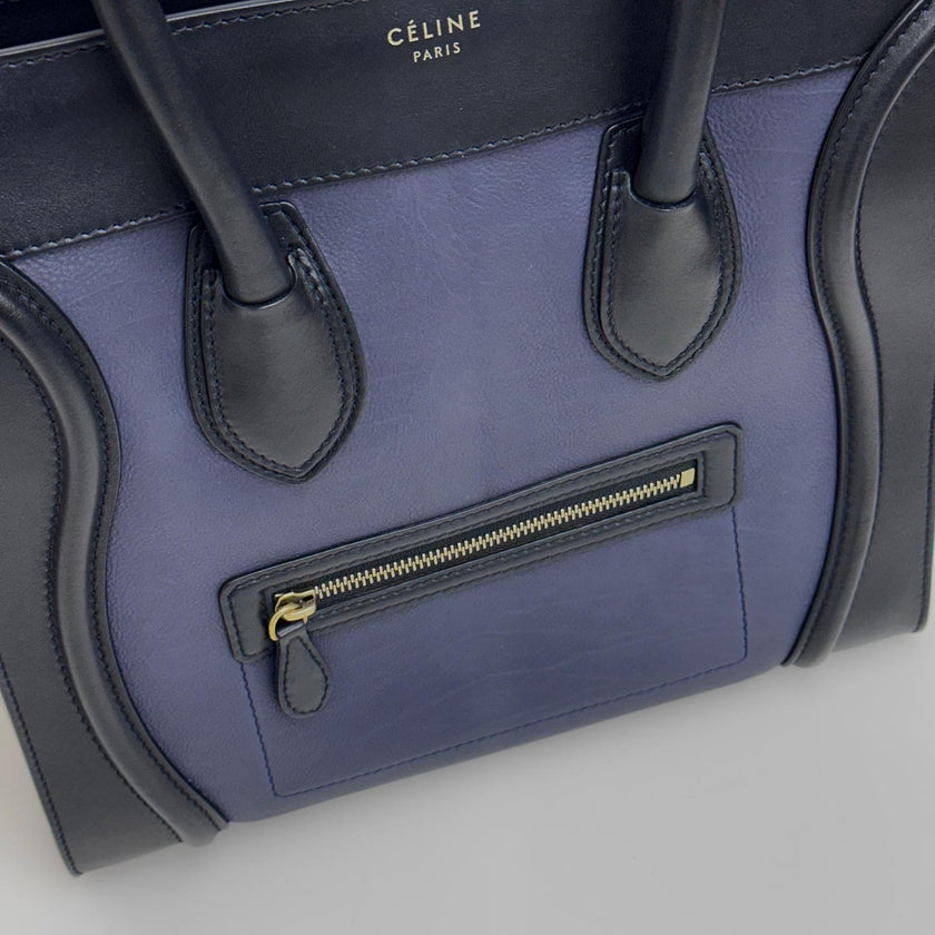 Céline Borsa Luggage Mini Tricolore in Pelle