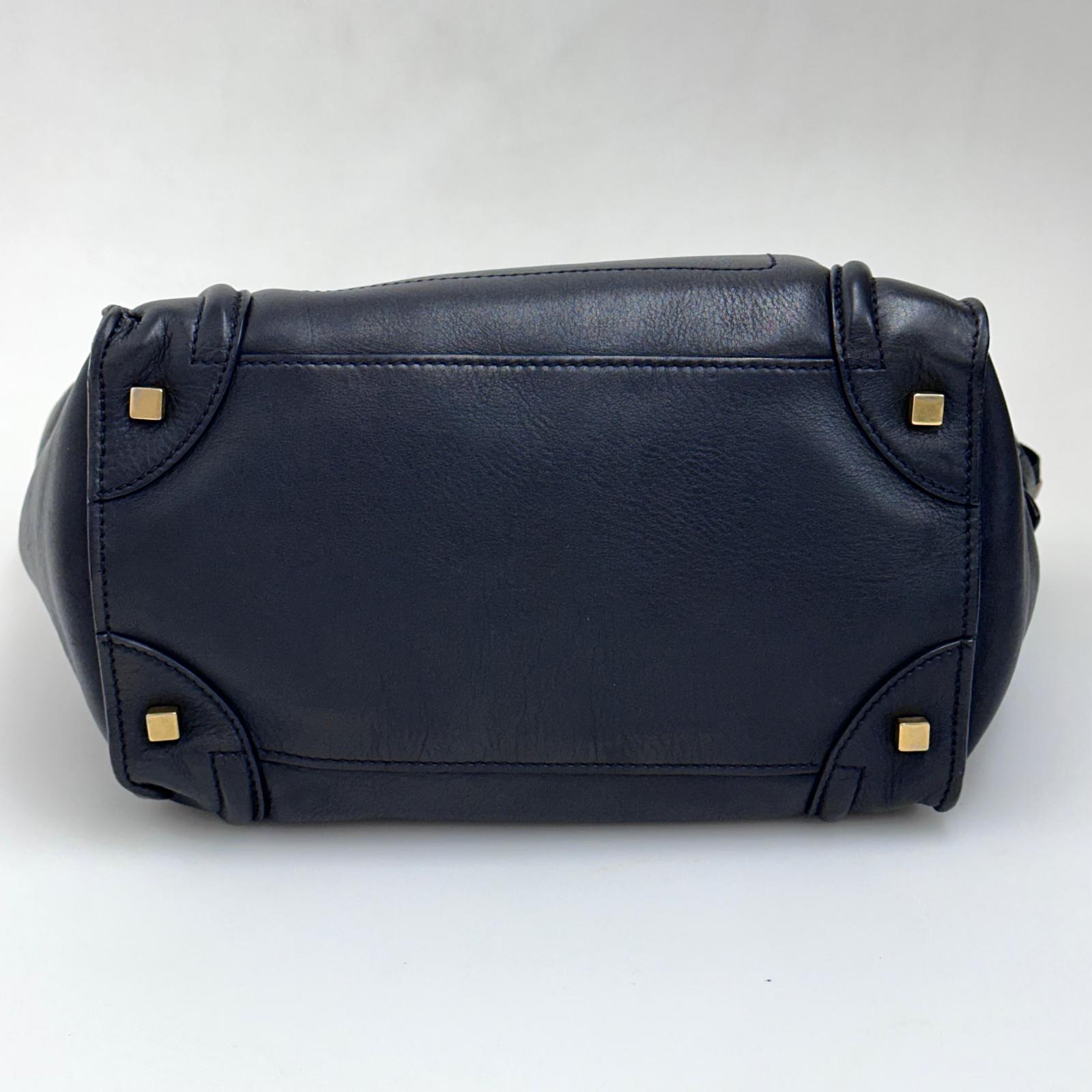 Céline Borsa Mini Luggage in Pelle Nera