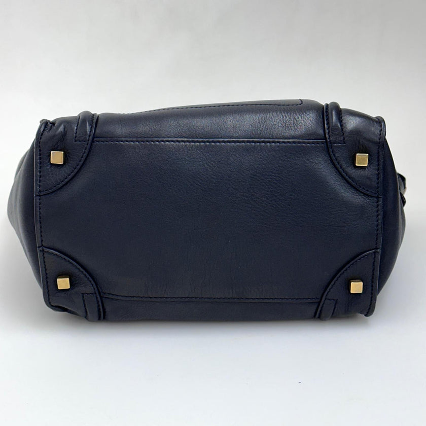 Céline Borsa Mini Luggage in Pelle Nera