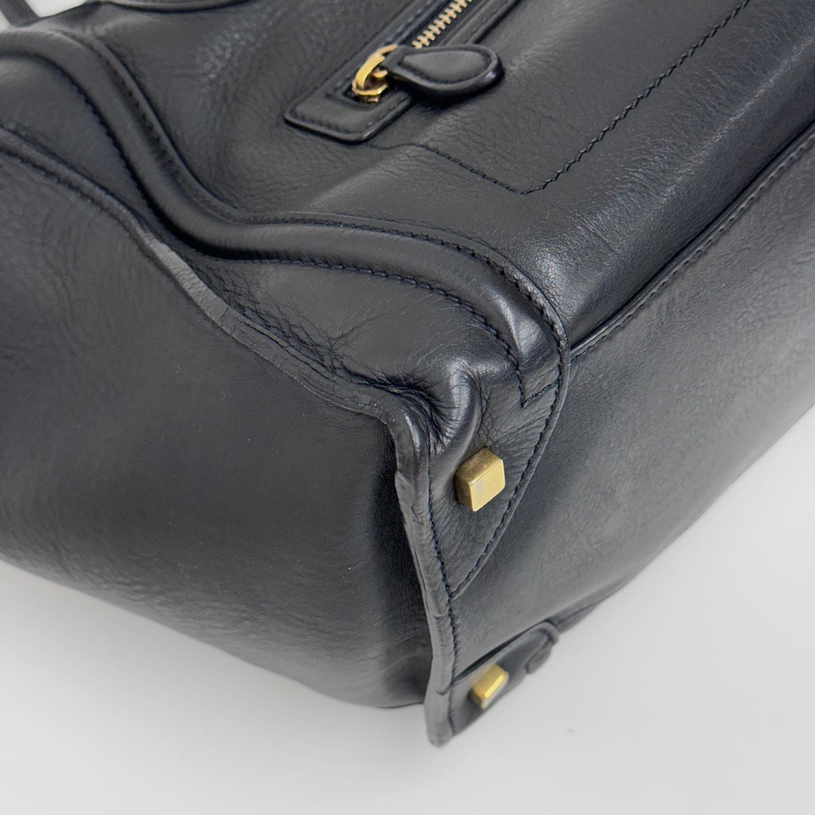 Céline Borsa Mini Luggage in Pelle Nera