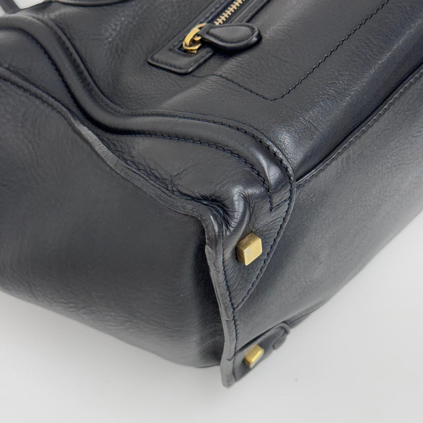 Céline Borsa Mini Luggage in Pelle Nera