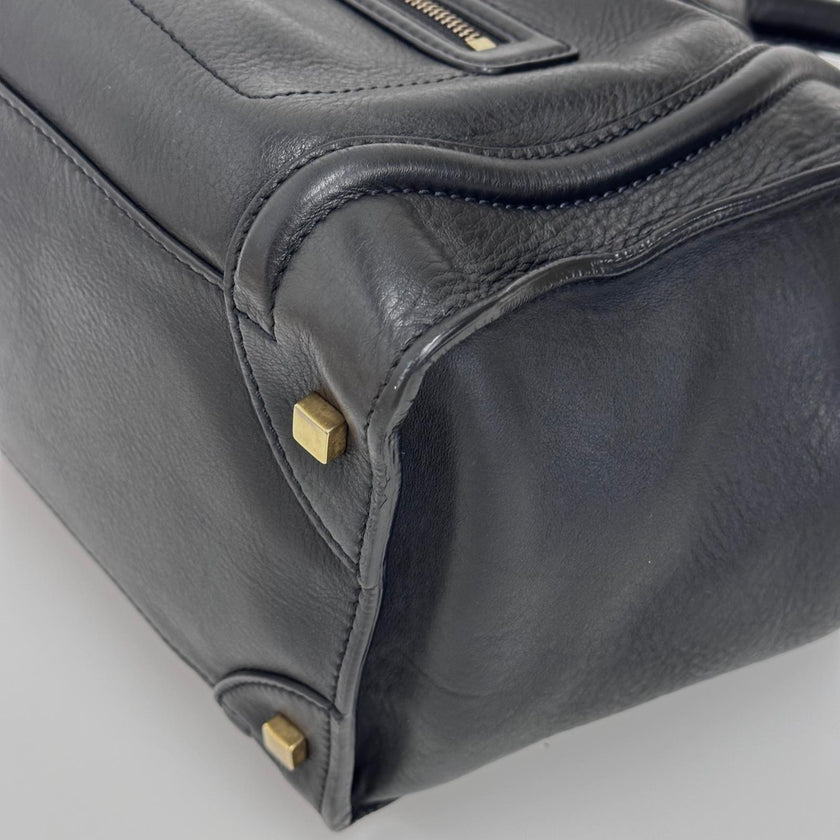 Céline Borsa Mini Luggage in Pelle Nera