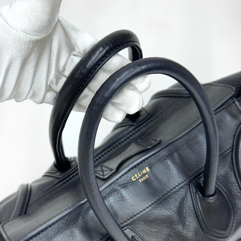 Céline Borsa Mini Luggage in Pelle Nera