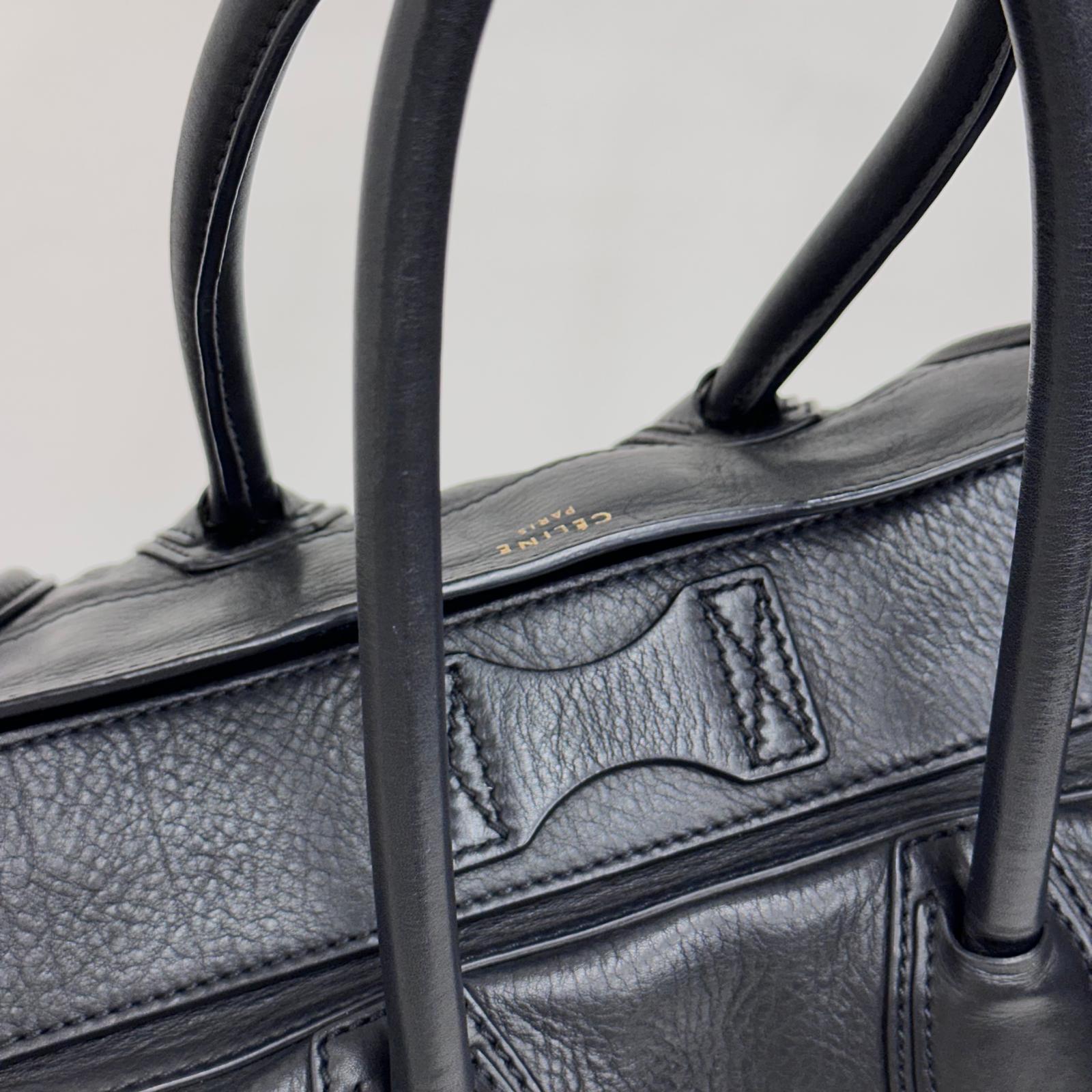 Céline Borsa Mini Luggage in Pelle Nera