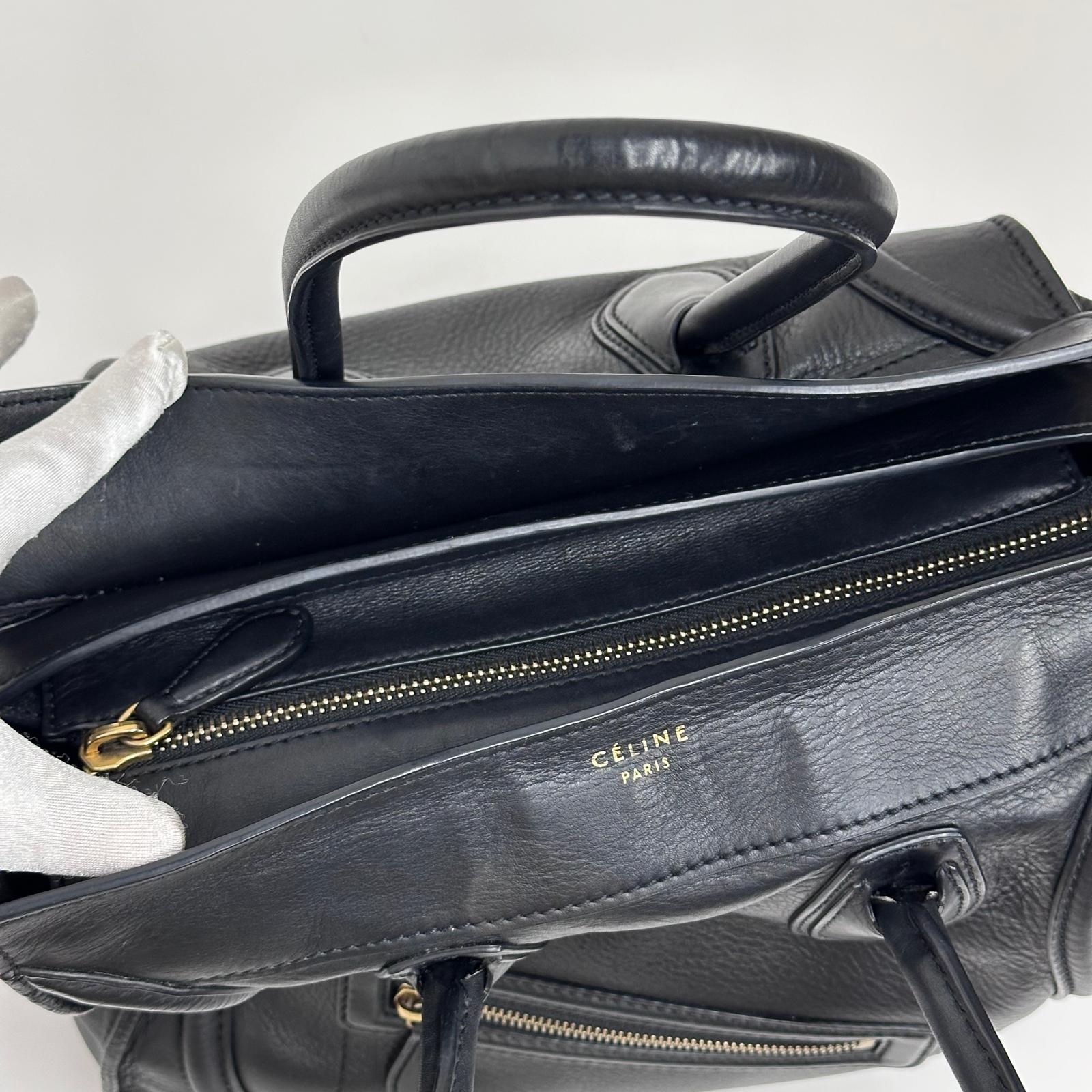 Céline Borsa Mini Luggage in Pelle Nera