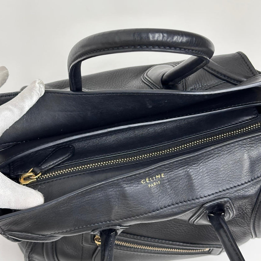 Céline Borsa Mini Luggage in Pelle Nera